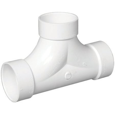 Charlotte Pipe And Foundry Charlotte Pipe 4 in. Hub X 4 in. D Hub PVC 2-Way Cleanout Tee 1 pk PVC004480800